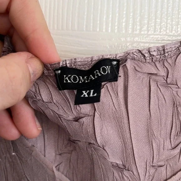 Komarov silky gauze ombre ankle length dress size XL - Picture 6 of 11